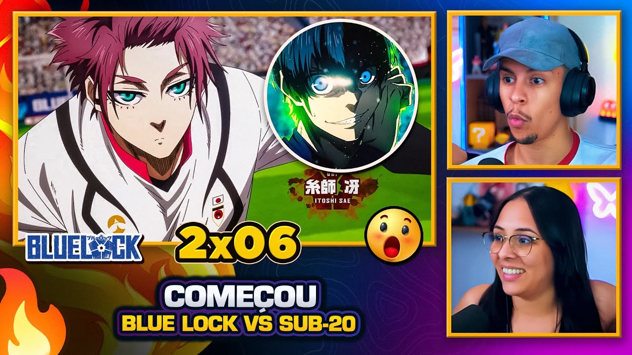 BLUE LOCK vs SUB-20 | Blue Lock 2x06 | [React em Casal] 🔥