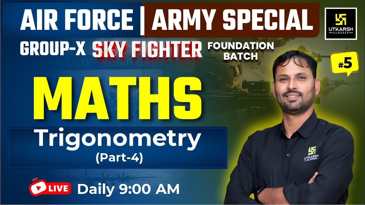 Air Force X Group Maths | Army MATHS Practice Set | Technical Maths | Ravikant Sir