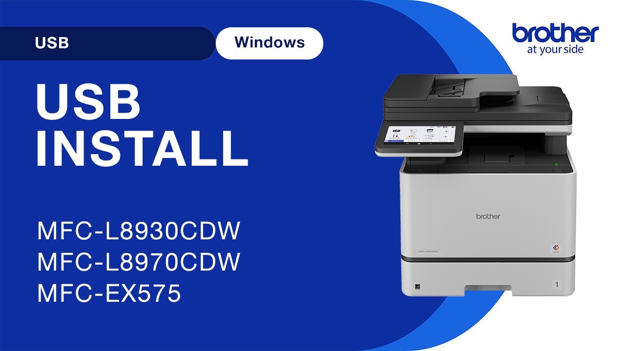 Install MFCL8930CDW with USB - Windows
