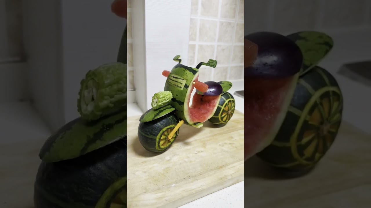 watermelon bike amazing 🤩 #amazing #food#watermelon