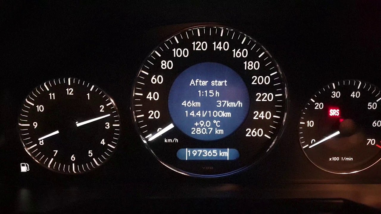 Pomiar stanu oleju Mercedes E320  W211