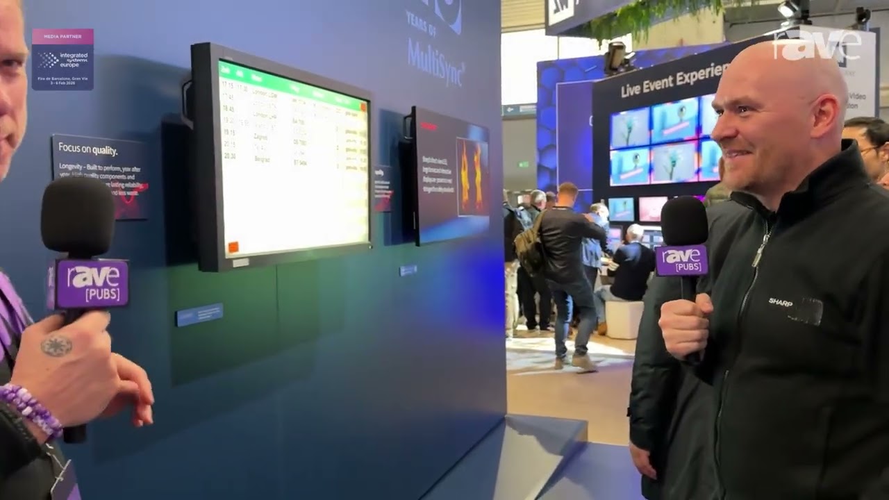 ISE 2026: Gary Gets the Ultimate Booth Tour at Sharp With a Look at New 55” ePaper & All-in-One LE