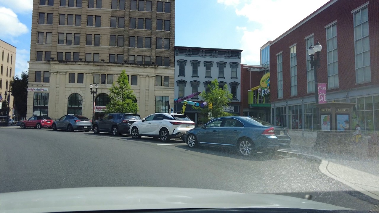 Easton, Pennsylvania - [4K] Downtown Tour