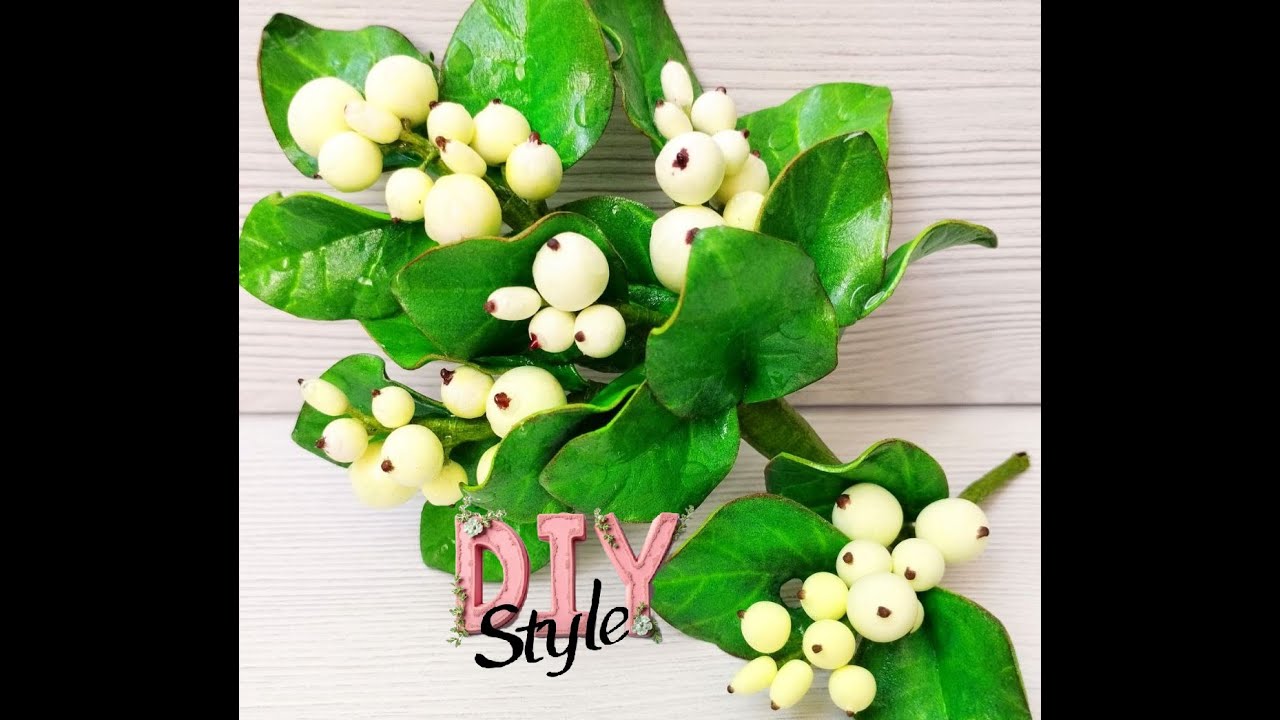 💣How to Make Cute Mini Berries at Home - Snowberry! Как сделать милые мини-ягоды дома-снежноягодник!