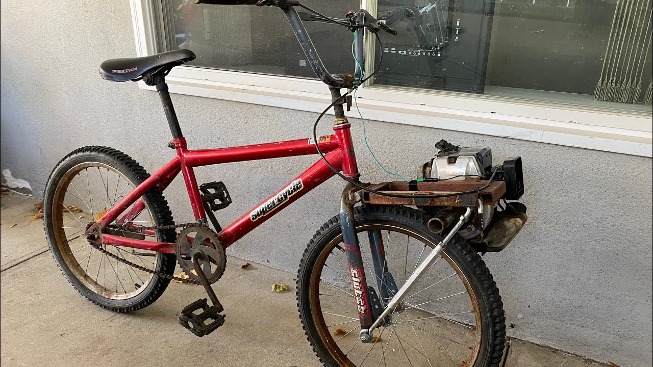 Friction drive motorized bike