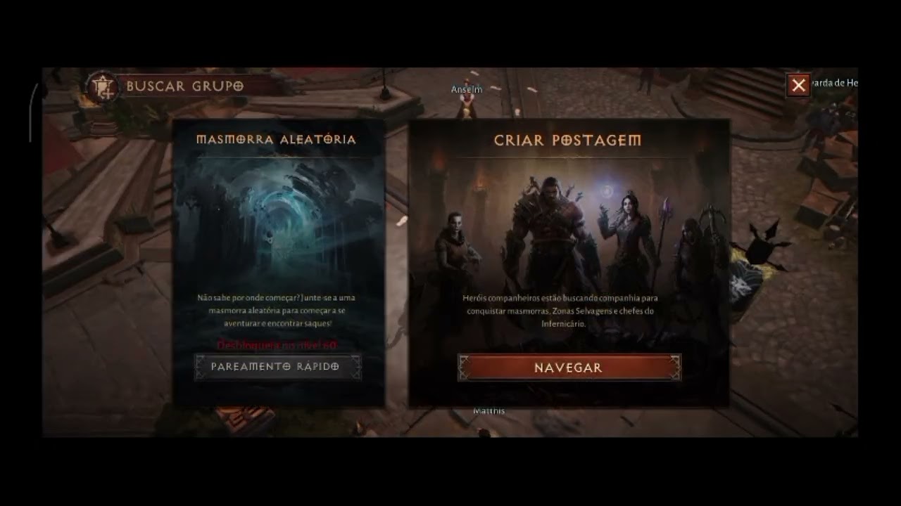 Primeira masmorra de Fenda em Grupo .  #diabloimmortal #Masmorraemgrupo