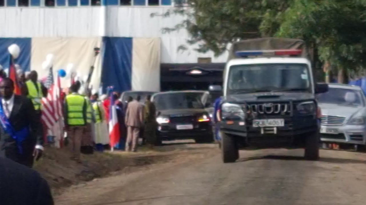 EXIT CONVOY OF THE PROPHETS DR.DAVID OWOUR AT THE GLOBAL INTERNATIONAL PASTORS CONFERENCE NAKURU 