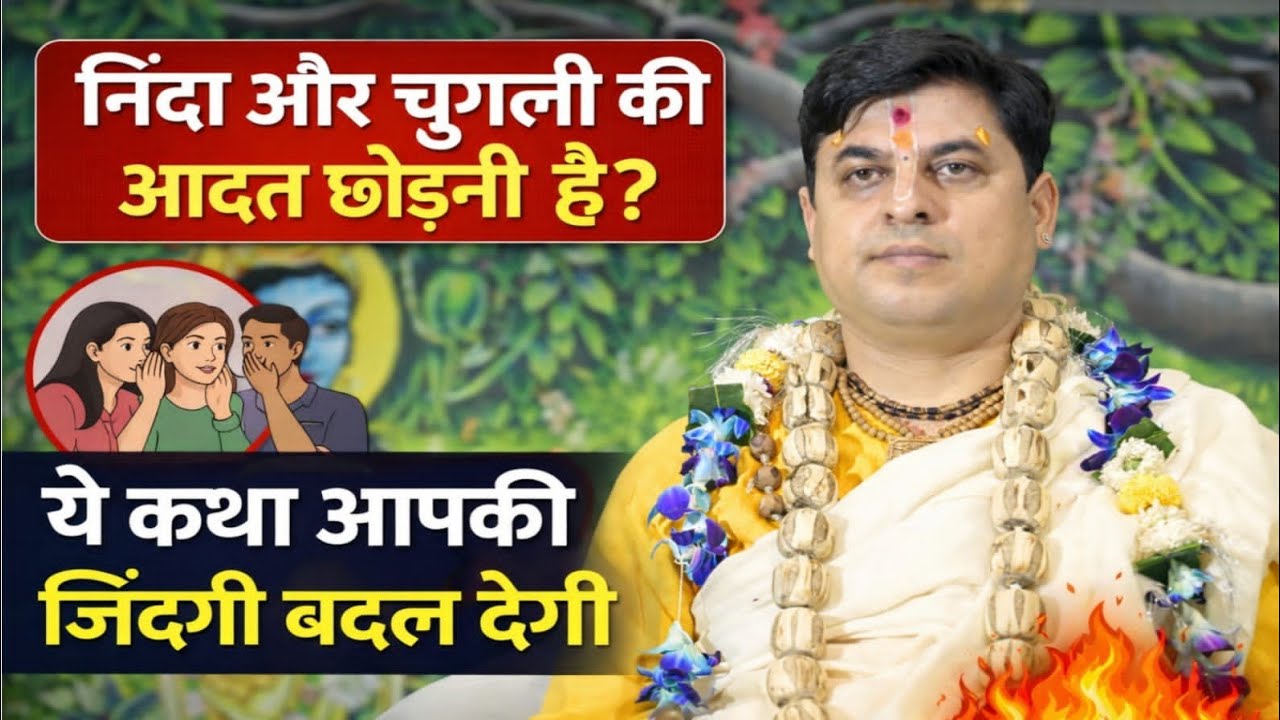 निंदा और चुगली करने वाले का क्या हाल होता हे अंत में 😆😆#krishnalove #katha #vrindavan #love #bhagwat