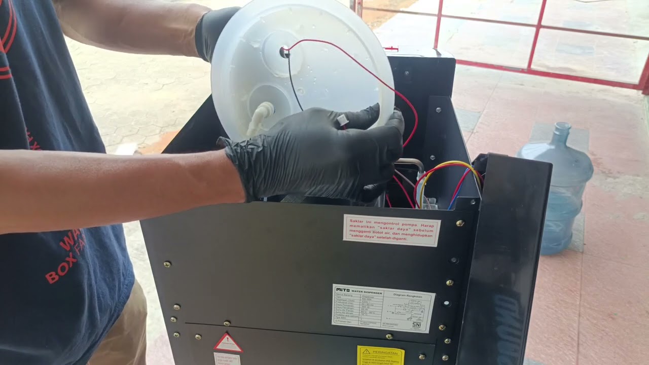 Reparasi Dispenser Galon Bawah MITO MD-666 Air galon terus mengalir di tangki atas #shortvideo