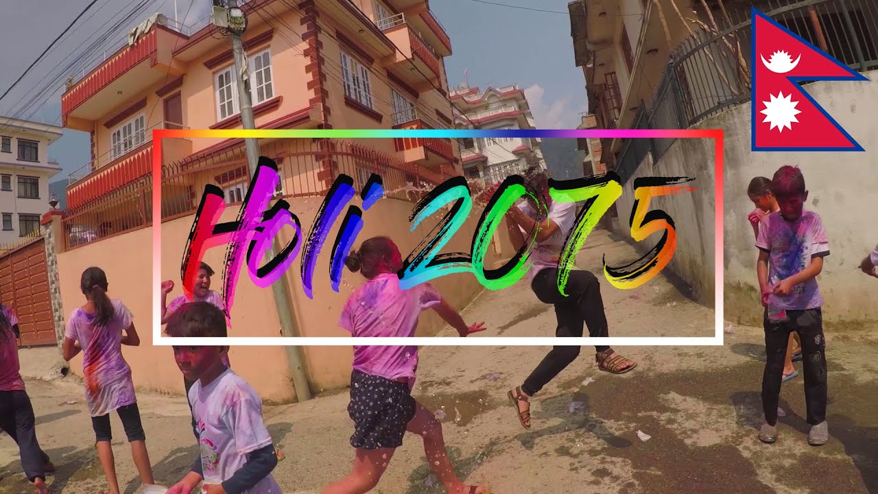 Holi 2075 || Streets of Kathmandu || Color Festival of Nepal || Nepali Motovlog