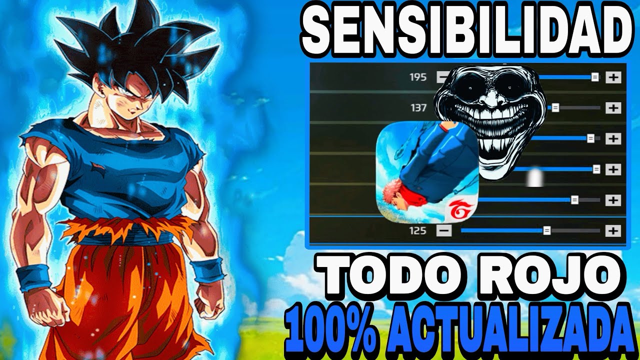 ✅LA MEJOR SENSIBILIDAD ALTA ACTUALIZADA para pegar todo ROJO⚙️en esta NUEVA ACTUALIZACION FREE FIRE🔥