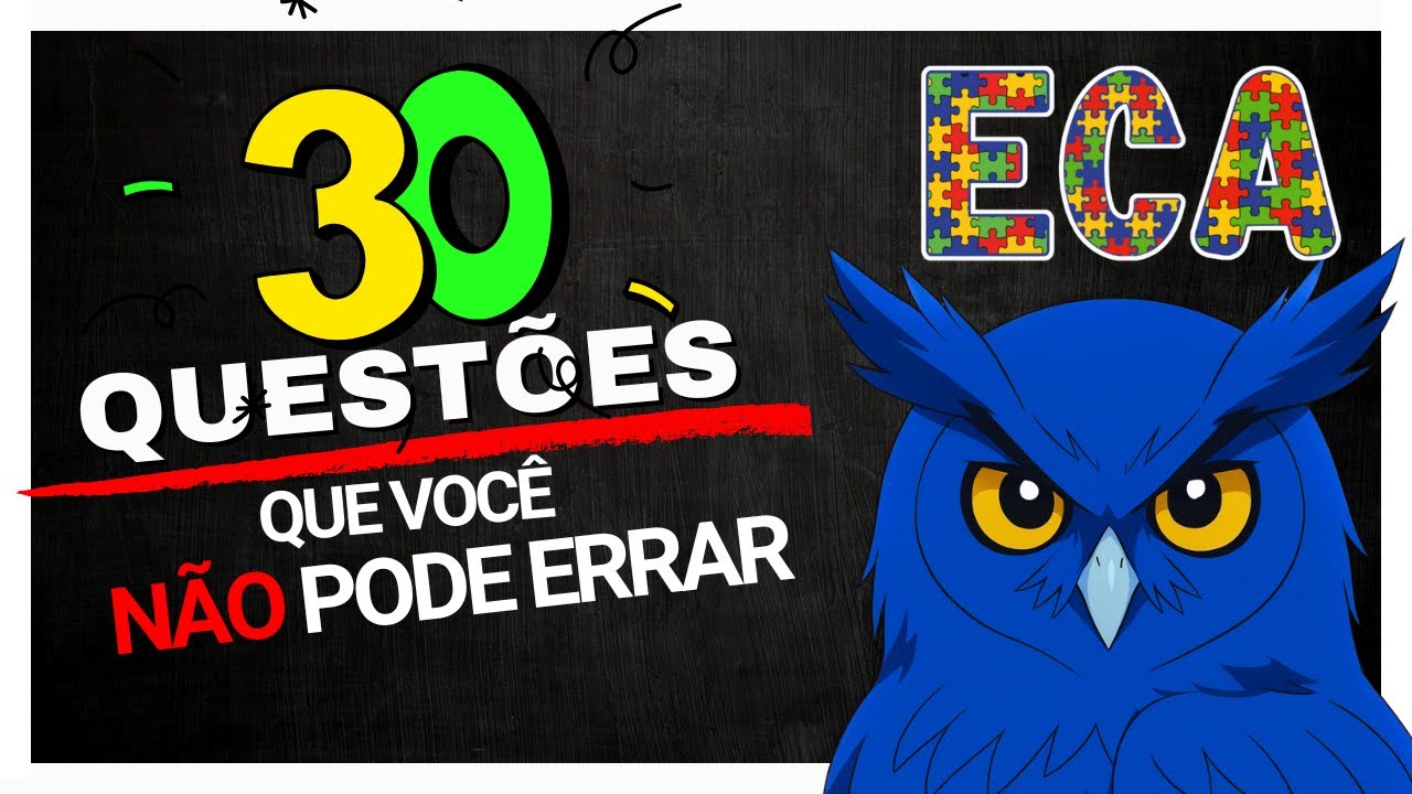 🚨ECA para CONCURSO [Art.1º ao 6º] Eca Atualizado | Estatuto da Criança e do adolescente