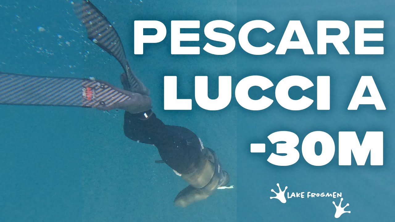 Pesca abissale al luccio : in inverno #spearfishing #gardalake #pescasubacquea