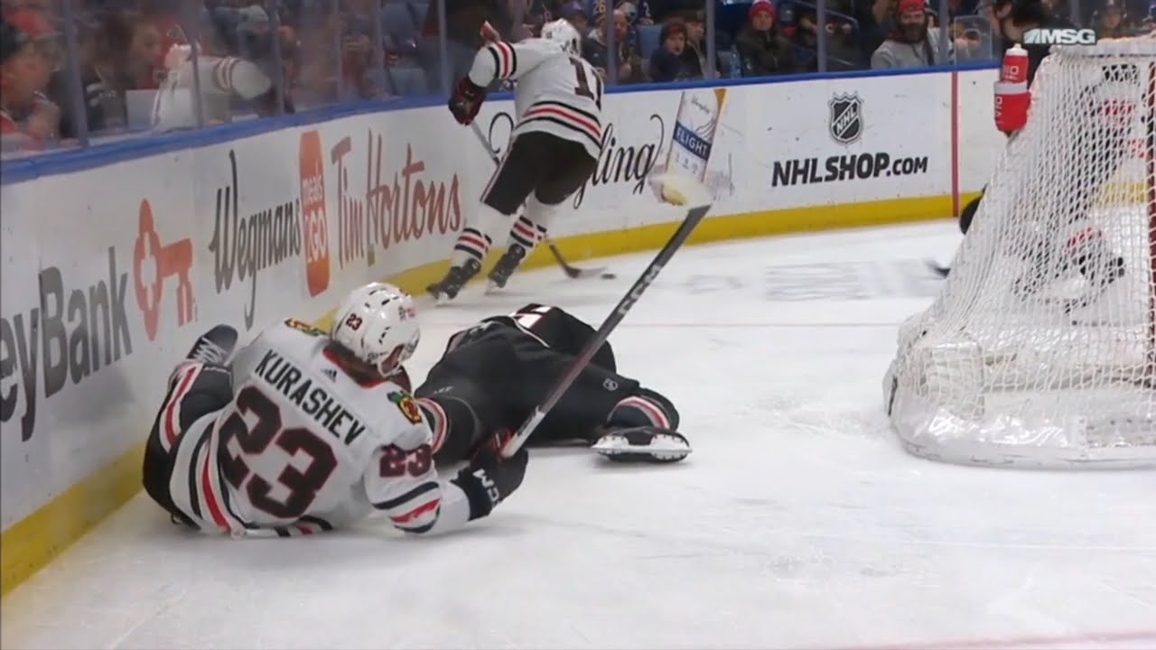 Philipp Kurashev Boarding Major against Erik Johnson
