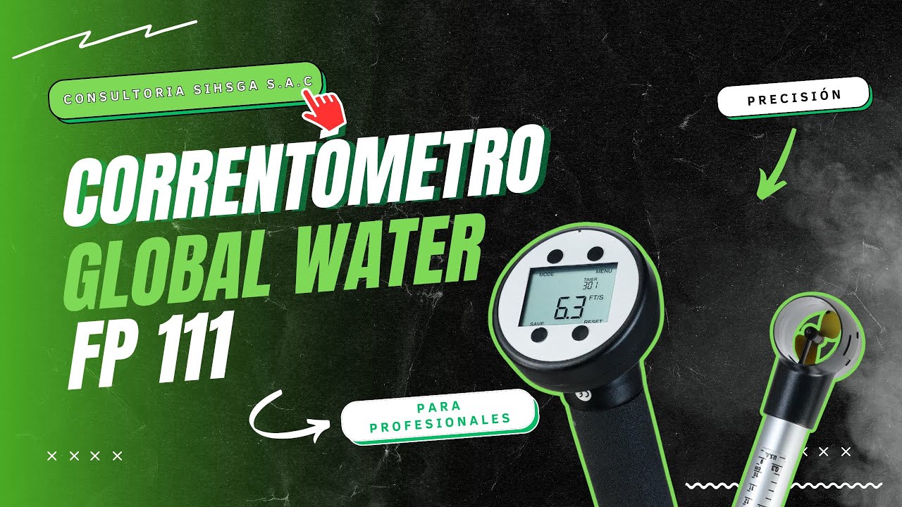 CORRENTÓMETRO GLOBAL WATER FP111