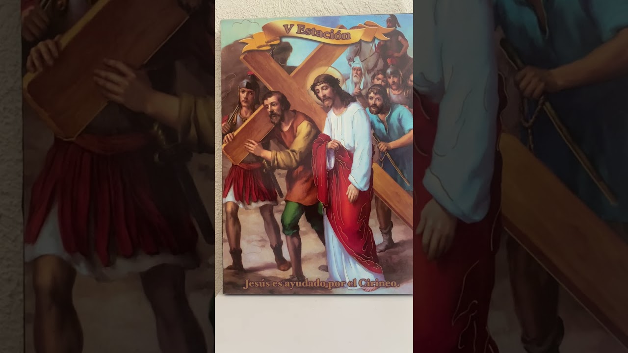 Del romancero de la vía dolorosa del padre Benjamín Sanchez. Autora Carmen García. Tu cirineo.