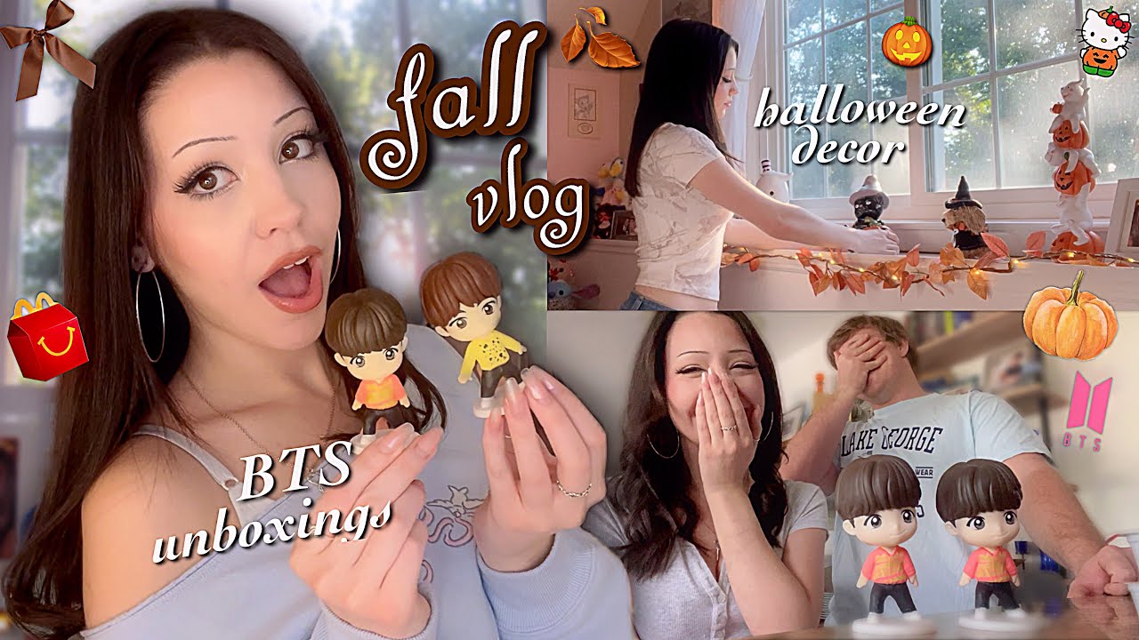 the beginning of fall🍂🤎 + BTS tinytan meals UNBOXING🍟