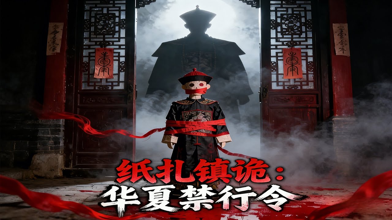 【FULL】《纸扎镇诡：华夏禁行令》末世血月阴影滋生诡怪，纸扎血脉觉醒，以竹骨纸肤扎造阴差镇守人间#原创动画 #漫画 #中文全集