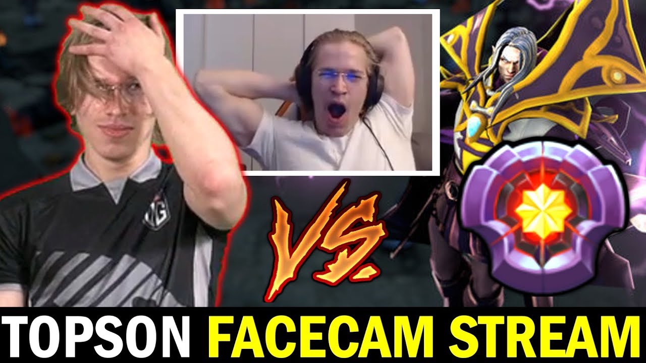 TOPSON STREAM with FACECAM - vs Master Tier Invoker Stormstormer Dota 2