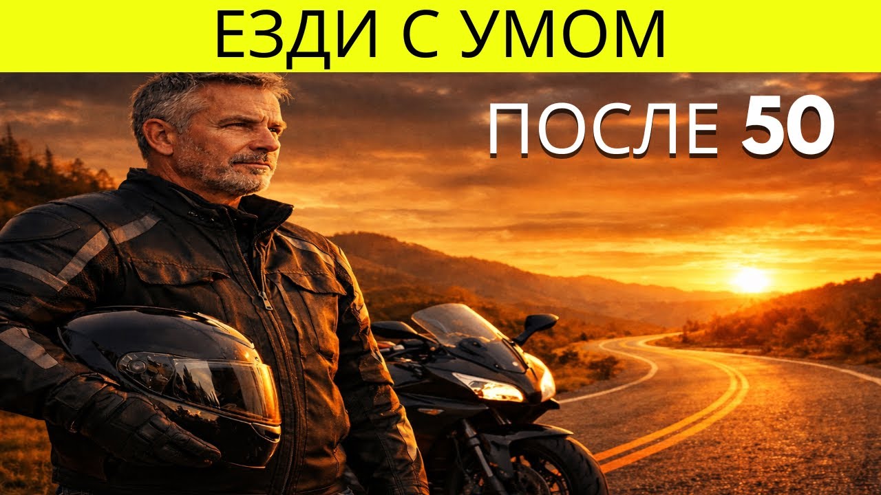 Мотоциклисты старше 50 лет: 7 правил безопасной езды