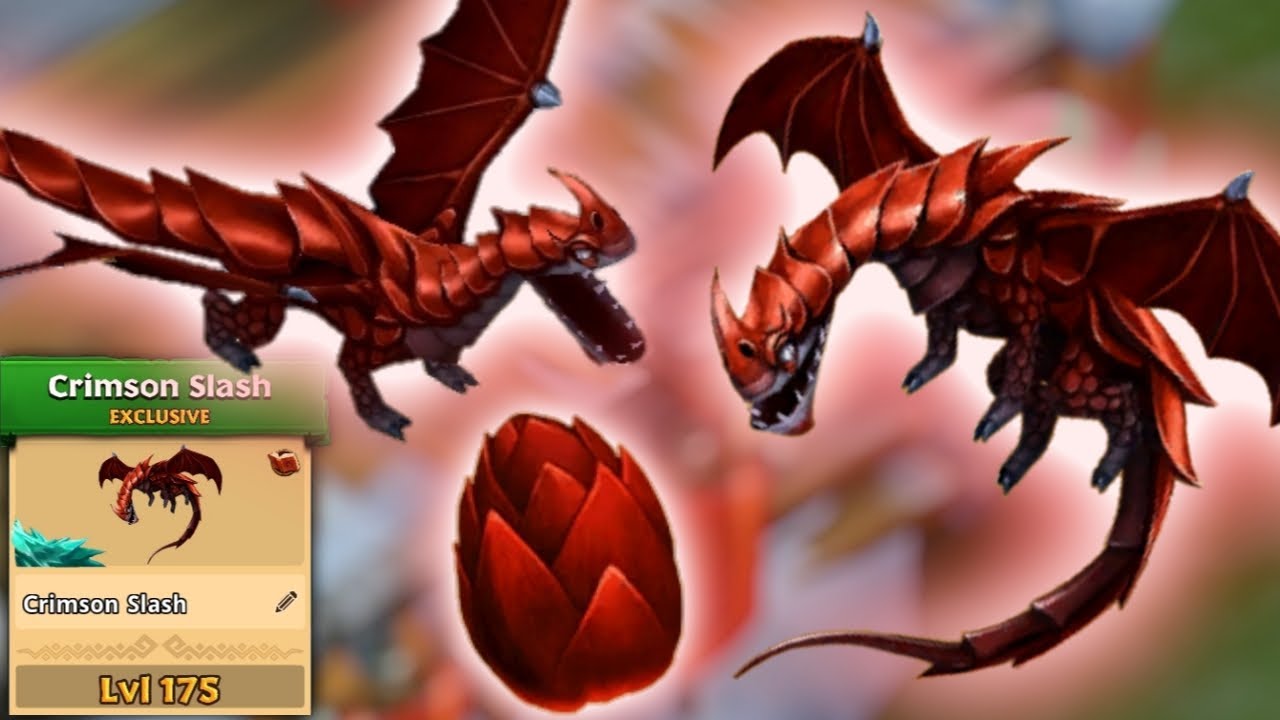 Crimson Slash (Limited-Time Exclusive Razorwhip) Max Level 175 Titan Mode | Dragons: Rise of Berk