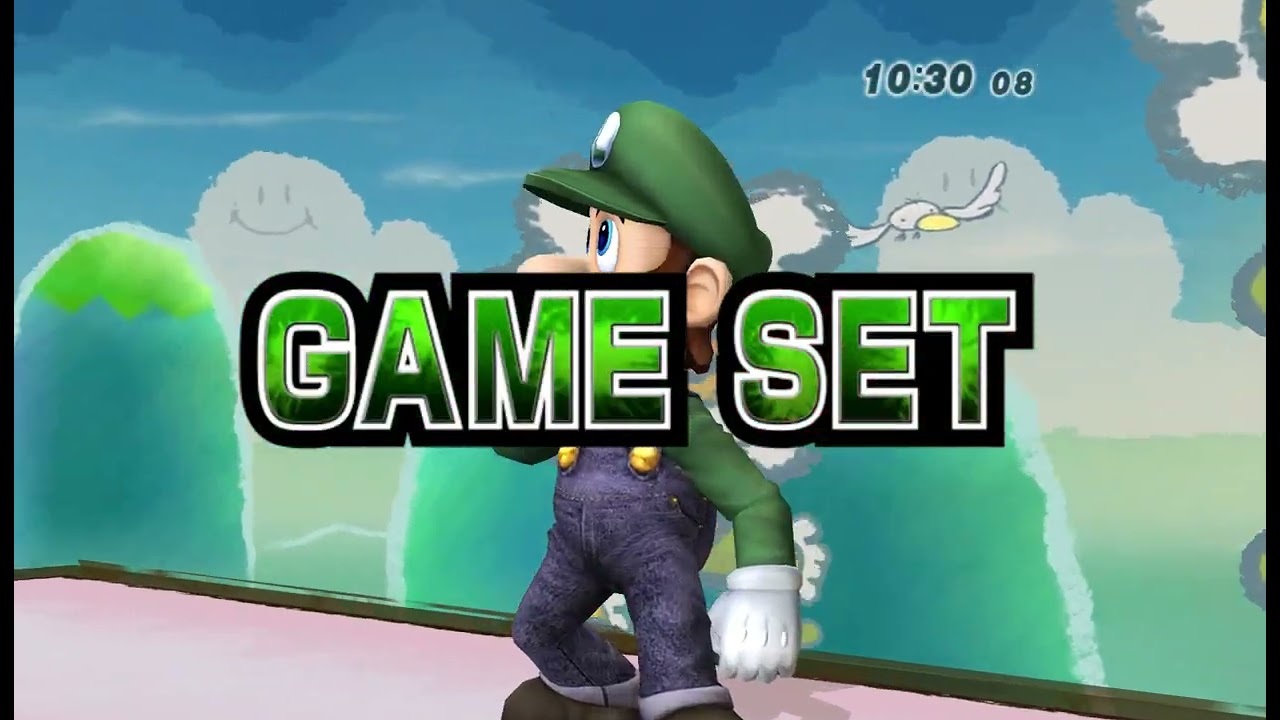SSBB All-Star Mode LVL 9 CPU Luigi (Hard)