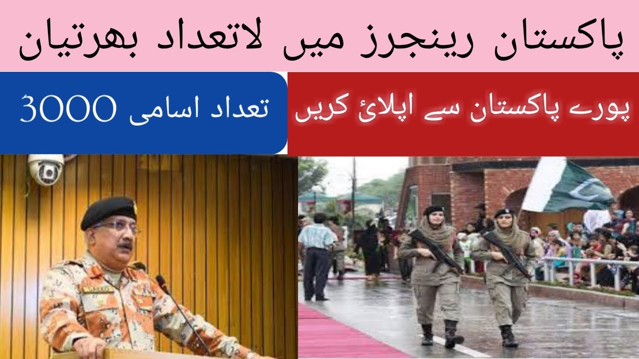 Pakistan Rangers New Jobs 2020