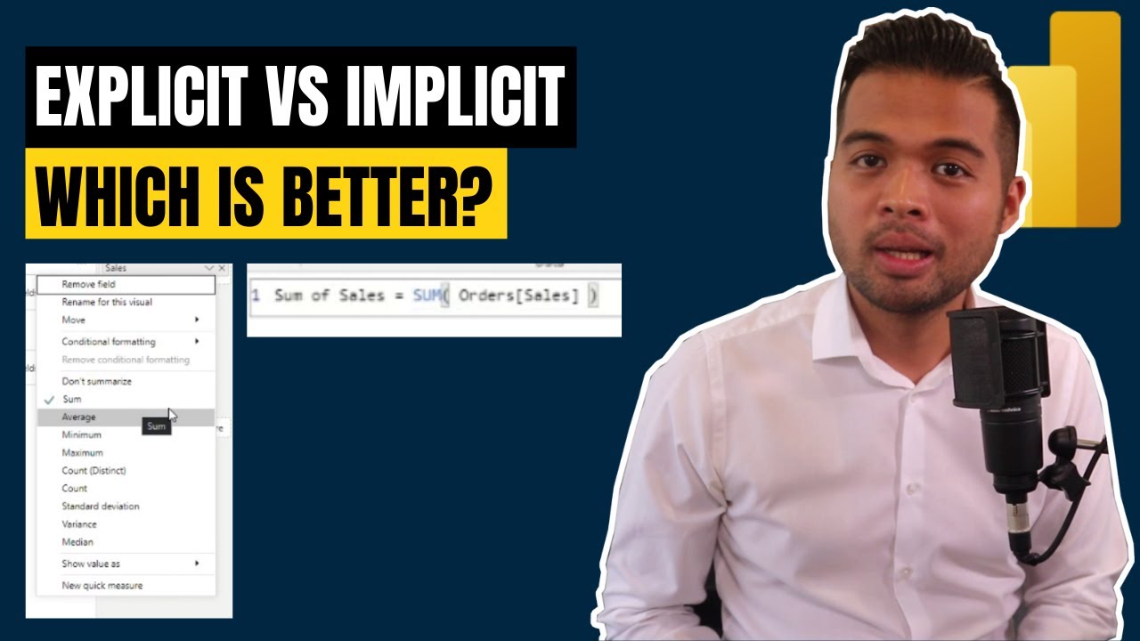 Implicit VS Explicit Measures - What's the difference? // Beginners Guide to Power BI in 2021