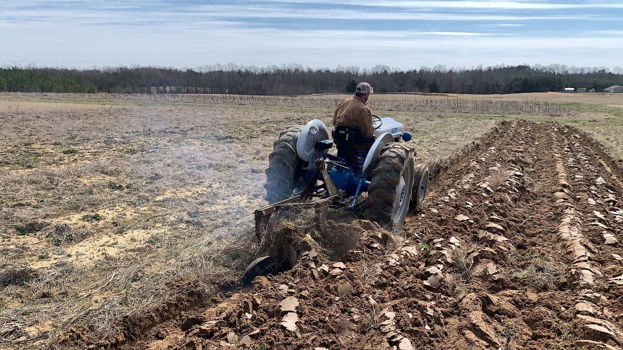 Ford 2000 Tractor Plowing 2021 Garden