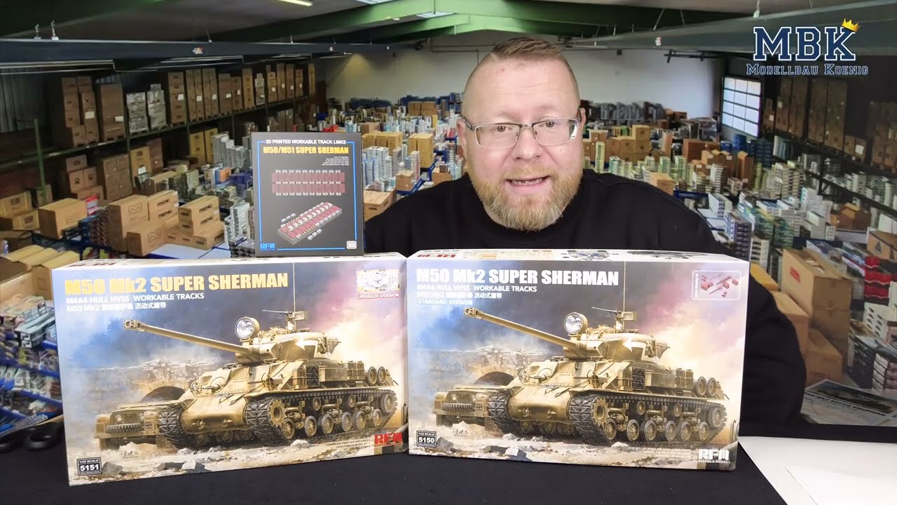 MBK packt aus #1341 – Super Sherman im Vergleich: Standard vs. Upgrade & 3D-Ketten