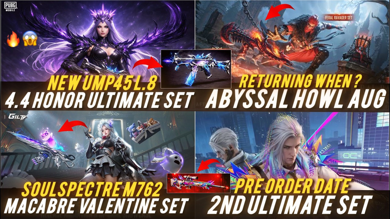 🔴4.4 HONOR SPIN & UMP45🔥😱 NEXT BGMI COLLAB✅ ABYSSAL AUG & M762 RETURN WHEN ? 2nd ULTIMATE PRE ORDER