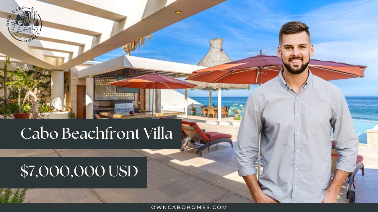Cabo Beachfront Villa Tour | Inside a 7 Million Dollar Home | Villa Blue Sea