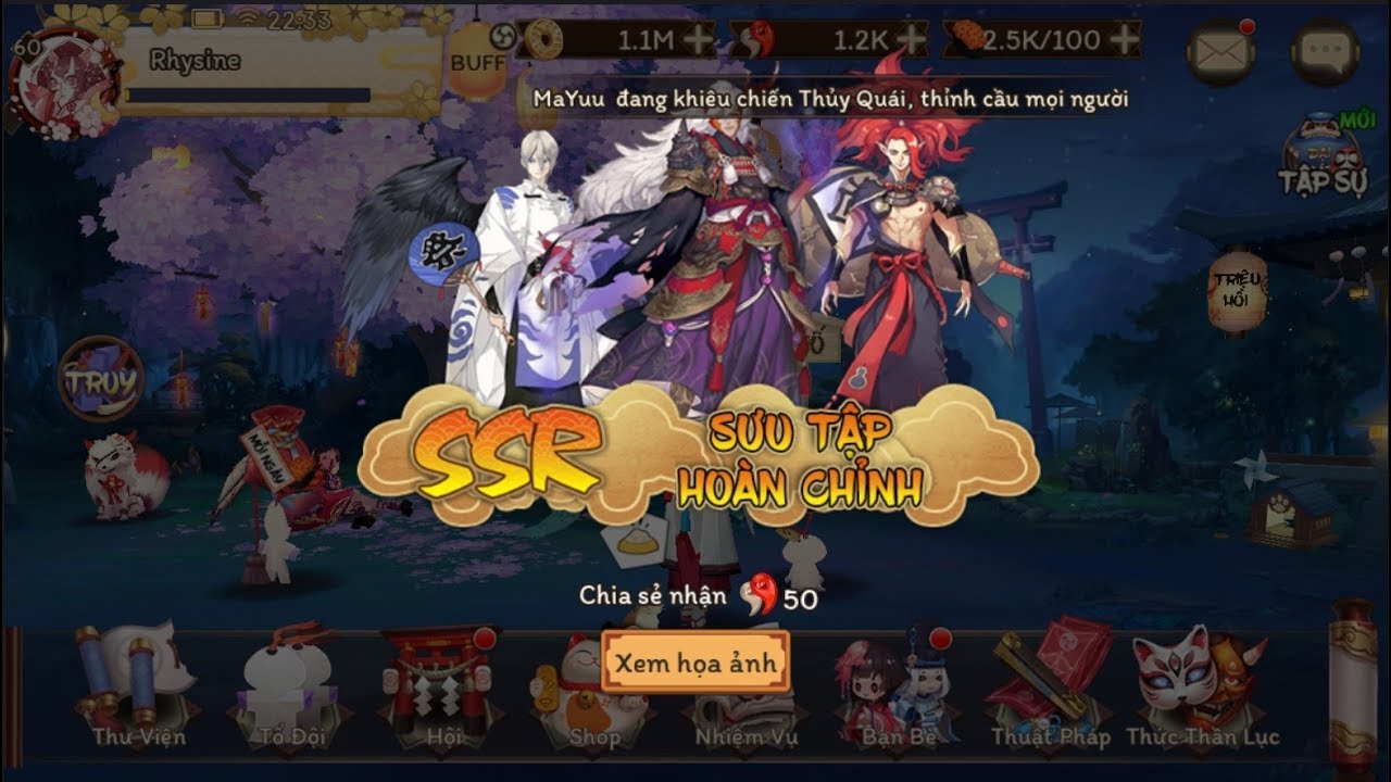 Triệu hồi toàn bộ SSR - Full SSR Summon | Garena Âm Dương Sư