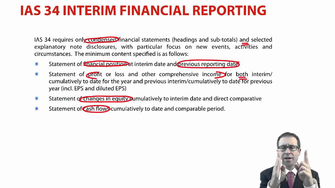 ACCA P2 IAS 34 Interim Financial Reporting