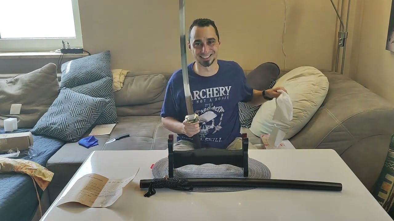 Unboxing - Katanzo  ''ARI NO RYU SENSHI''  Katana  -  Ari`s  Drachenkrieger Schwert - Signatur Blade