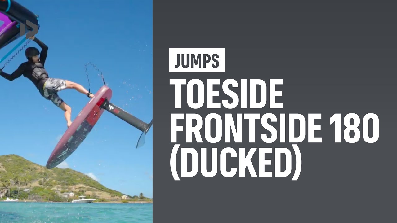 JUMPS – Toeside frontside 180 (ducked) – Duotone Wing Academy