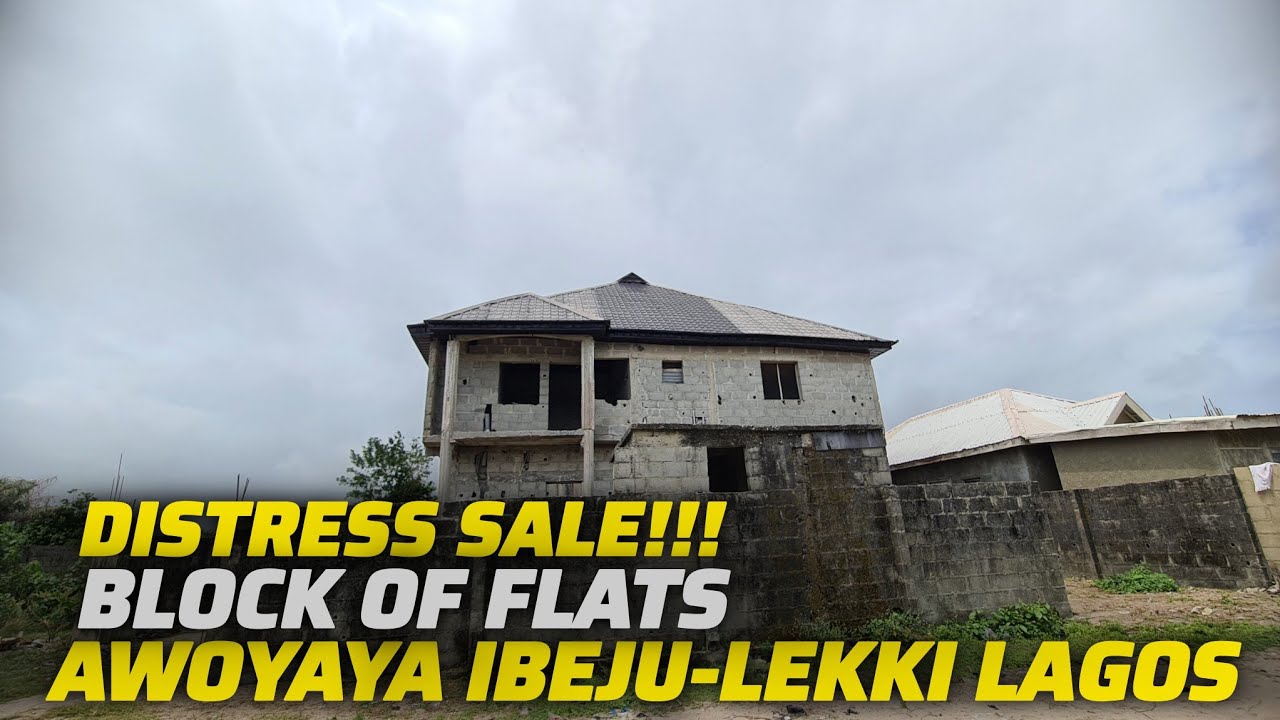 DISTRESS SALE BLOCK OF FLATS FOR SALE IN AWOYAYA IBEJU LEKKI LAGOS NIGERIA