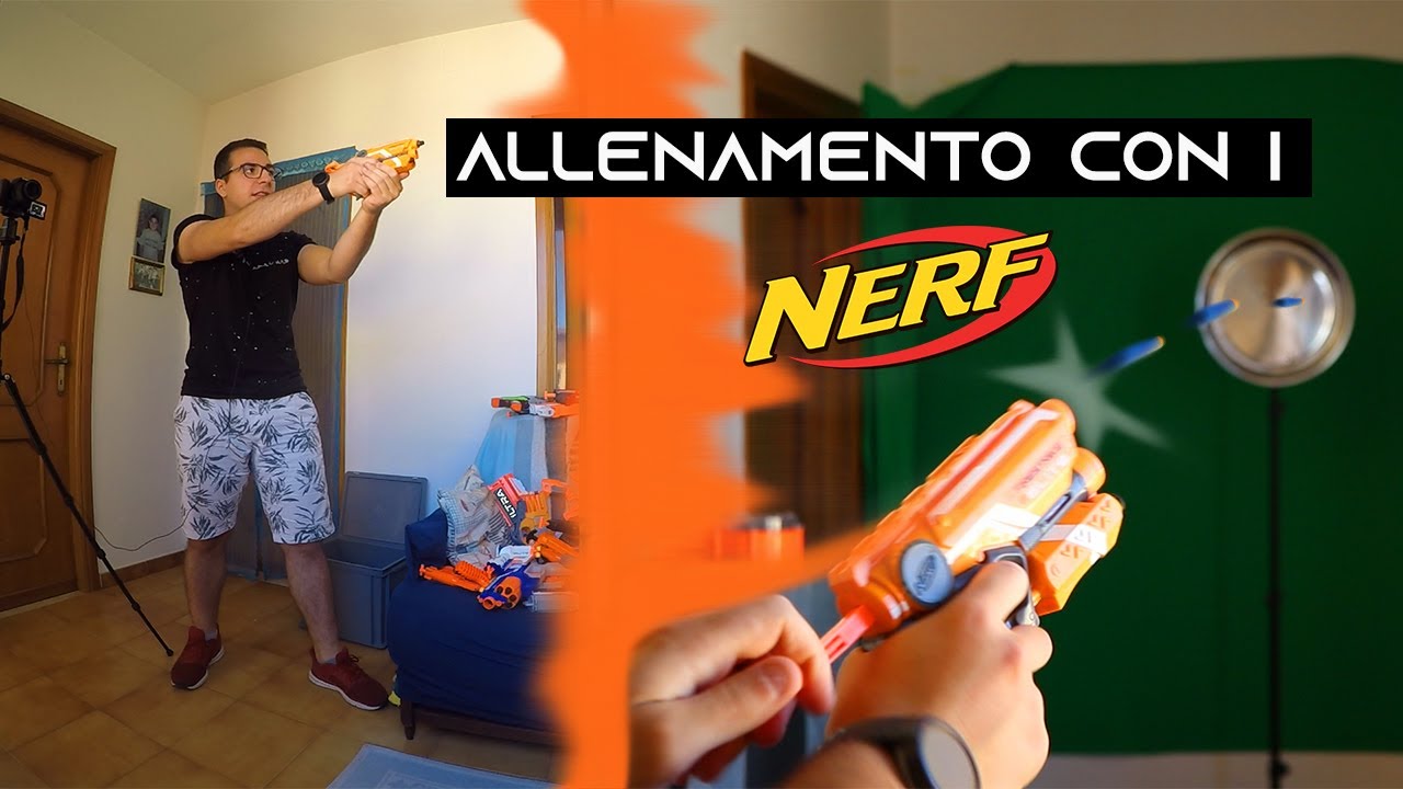 Mi alleno con i Nerf parte 2 || Solo Blaster Piccoli