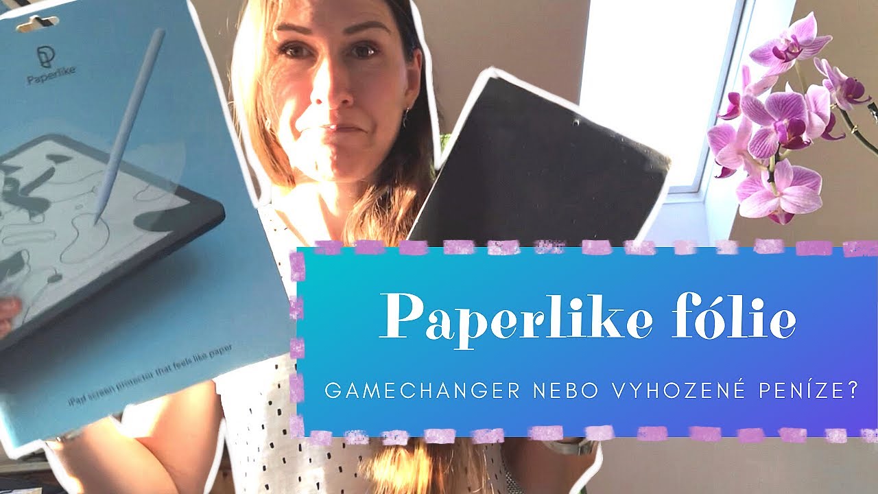 Paperlike fólie na Ipad. Fixed vs. Paperlike + aplikace fólie.