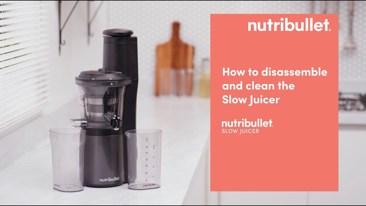 nutribullet Slow Juicer | How to disassemble and clean the Slow Juicer