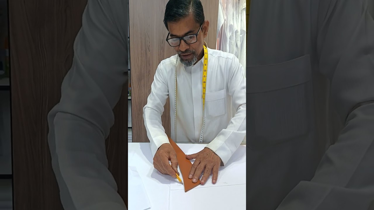 সৌদি এরাবিয়ান জুব্বা এর হাতা কাটিং সহজ উপায়ে।#তোব #হাতা #কাটিং #tub #erabiyantub #cutting #teilar