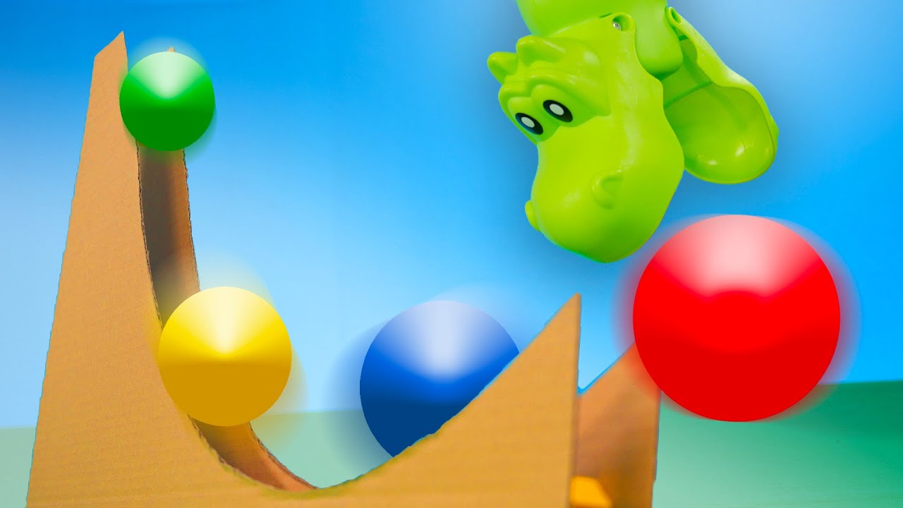 Gekleurde Balletjes ☆ Kleuren Leren in het Nederlands met Rollende Ballen ☆ Super Kids Videos
