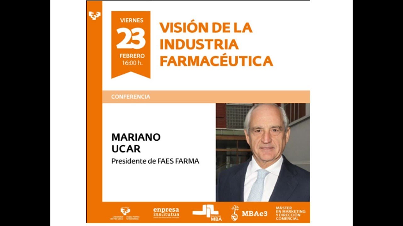 Conferencia Mariano Ucar. Presidente Faes Farma