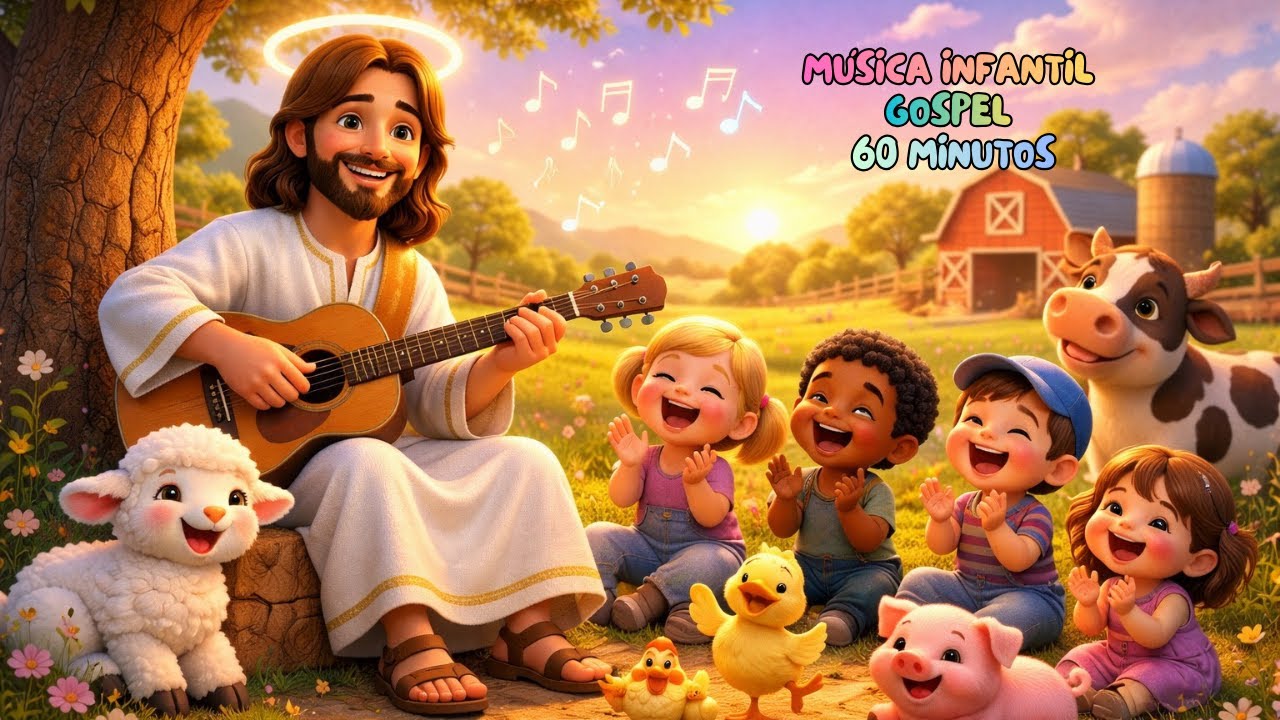 A Alegria Est&aacute; No Cora&ccedil;&atilde;o | Jesus Cristo Tinha Um S&iacute;tio | 60 Minutos de M&uacute;sica Infantil B&iacute;blica