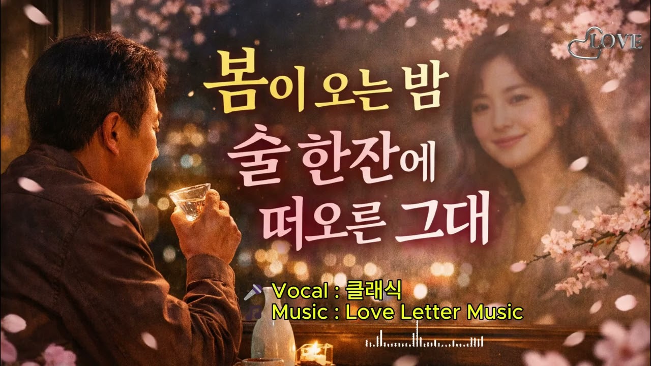 봄이 오는 밤 술 한잔에 떠오른 그 사람  중년 감성 발라드#감성음악