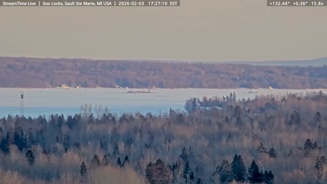 USCGC Katmai Bay, Breaking Ice, for Algocanada up the St, Mary’s, to the Soo on Feb 3rd, 2026