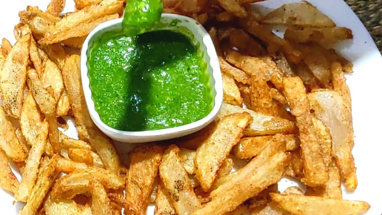 Navratri Special French Fries & Tasty Chatni।जब भी बच्चे उपवास रखते हैं तो यही बनाना पड़ता है।
