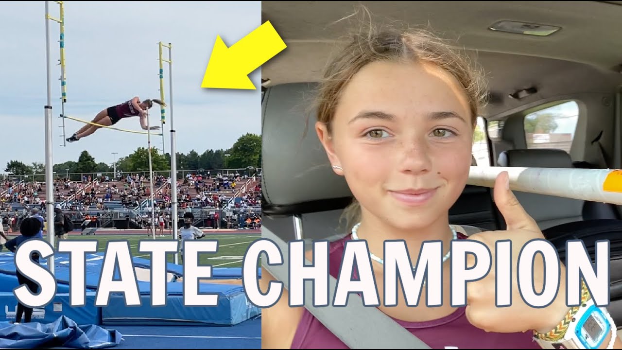 Katie WINS State Pole Vault CHAMPIONSHIP and Sets ANOTHER High School RECORD