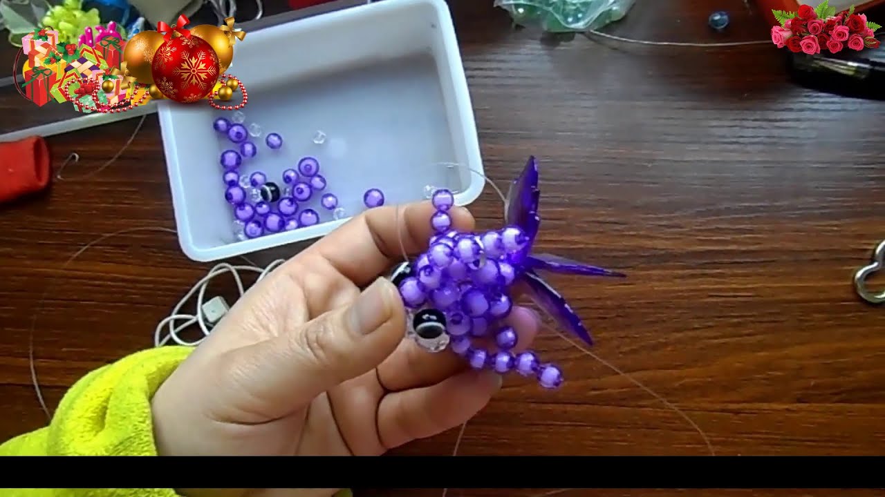 水晶串珠 動物類飾品 金魚(款式5)