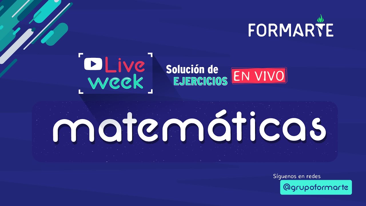 🔴 Solución de ejercicios tipo ICFES: MATEMÁTICAS | #LiveWeek